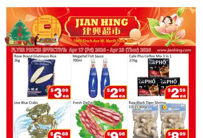 Jian Hing Supermarket (North York) Flyer April 17 to 23