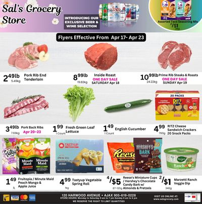 Sal's Grocery Flyer April 17 to 23