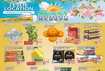 Sunny Supermarket (Leslie) Flyer April 17 to 23