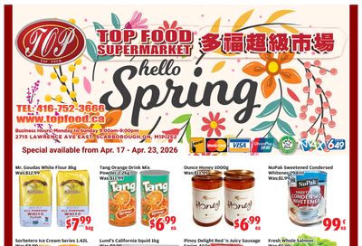 Top Food Supermarket Flyer April 17 to 23