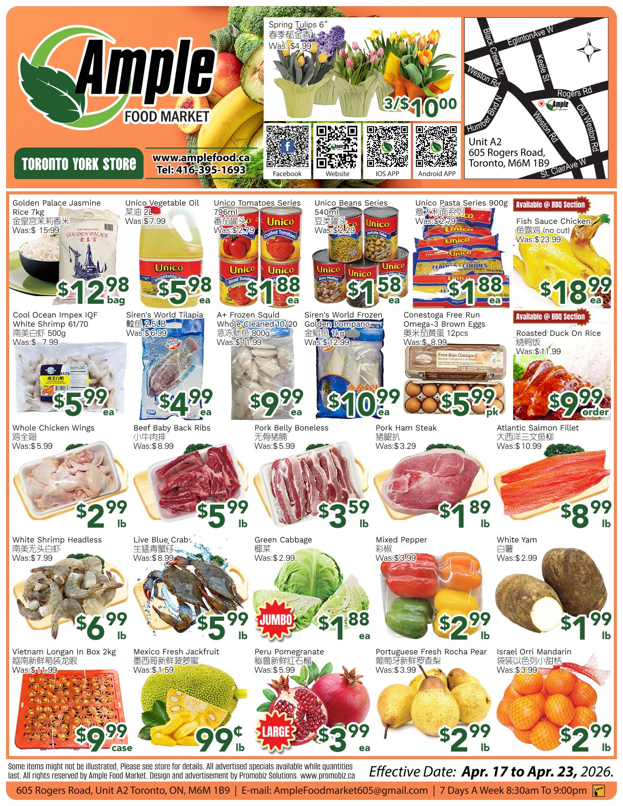 Ample Food Market (North York) Flyer April 17 to 23