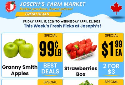 Joseph's Farm Market Flyer April 17 to 22