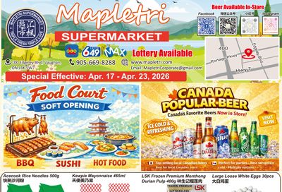 Mapletri Supermarket Flyer April 17 to 23