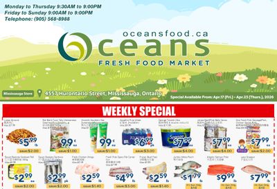 Oceans Fresh Food Market (Mississauga) Flyer April 17 to 23