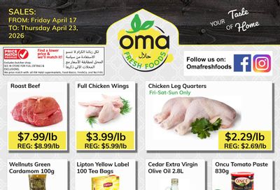 Oma Fresh Foods Flyer April 17 to 23