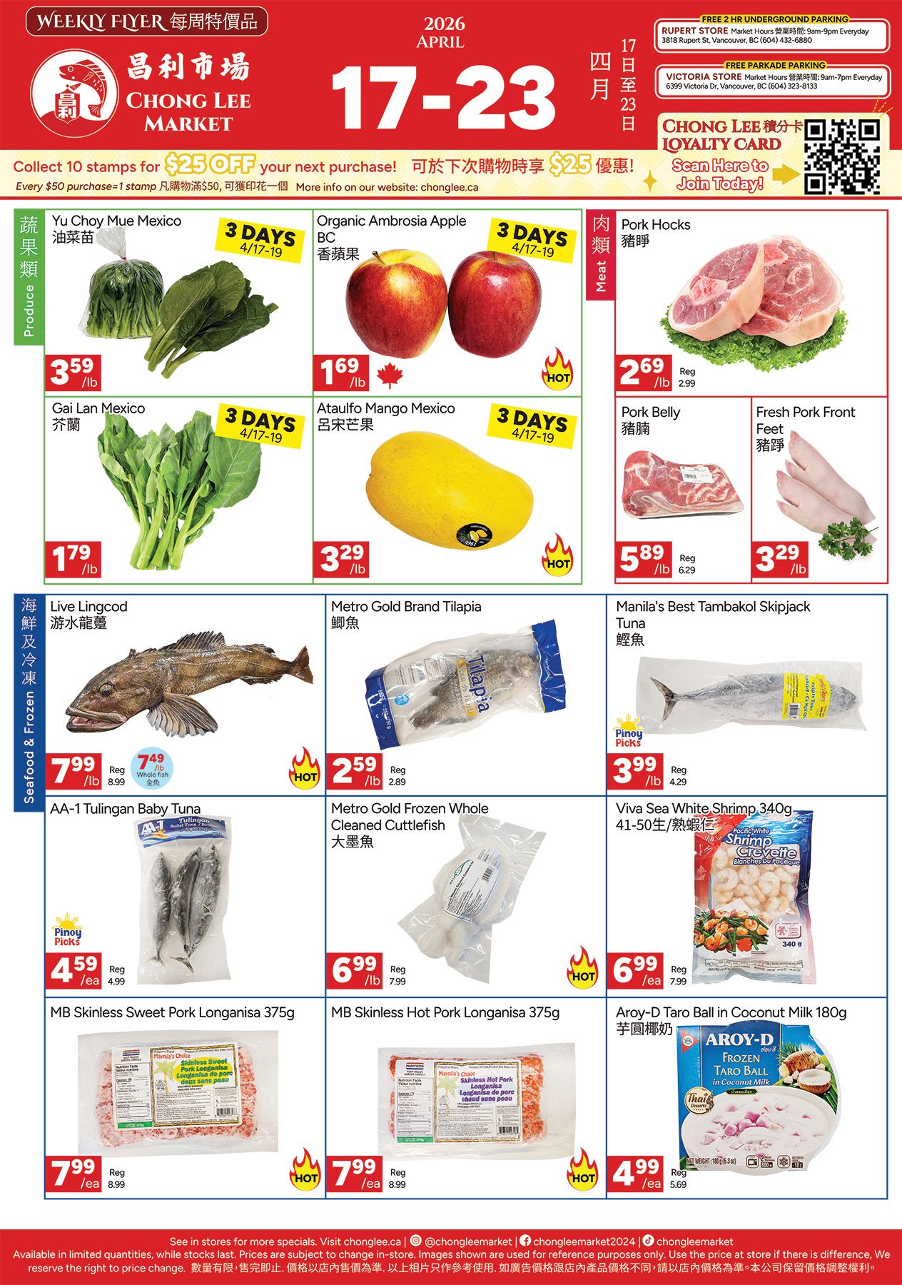 Chong Lee Market Flyer April 17 to 23