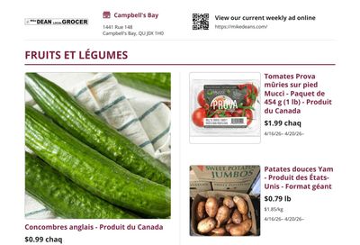 Mike Dean Local Grocer Flyer April 16 to 23