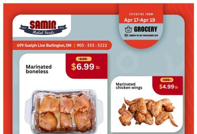 Samir Supermarket (Burlington) Flyer April 17 to 19