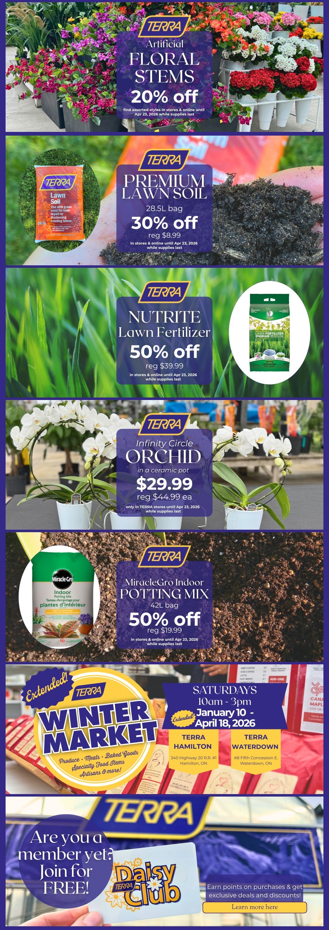 Terra Greenhouses Flyer April 17 to 23