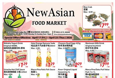 New Asian Food Market Flyer April 17 to 23