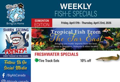 Big Al's (Edmonton) Weekly Specials April 17 to 23