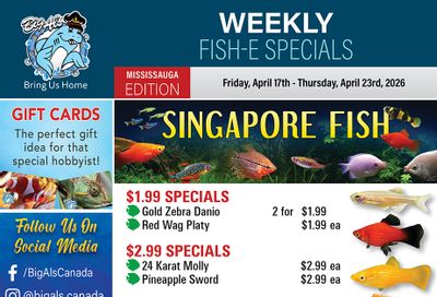 Big Al's (Mississauga) Weekly Specials April 17 to 23