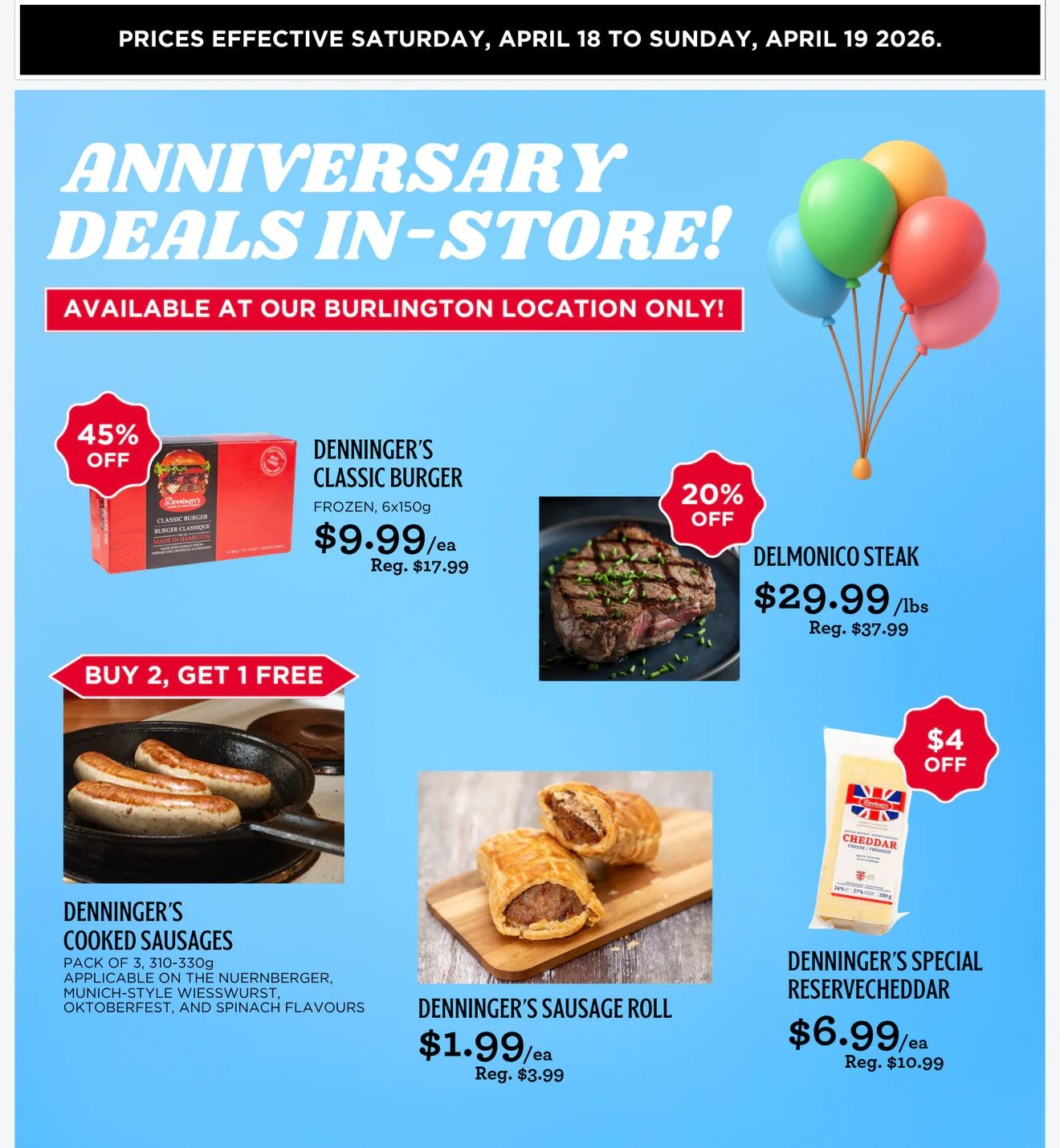 Denninger's (Burlington) Flyer April 18 and 19