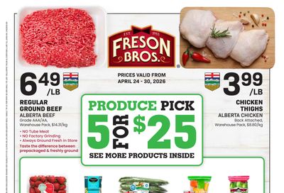 Freson Bros. Flyer April 24 to 30