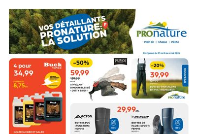 Pronature Flyer April 21 to May 4