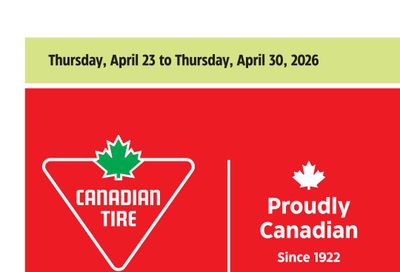 Canadian Tire (West) Flyer April 23 to 30