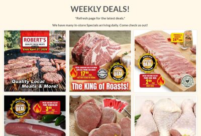 Robert's Quality Fresh Meats Flyer April 20 to 27