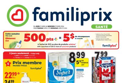 Familiprix Sante Flyer April 23 to 29