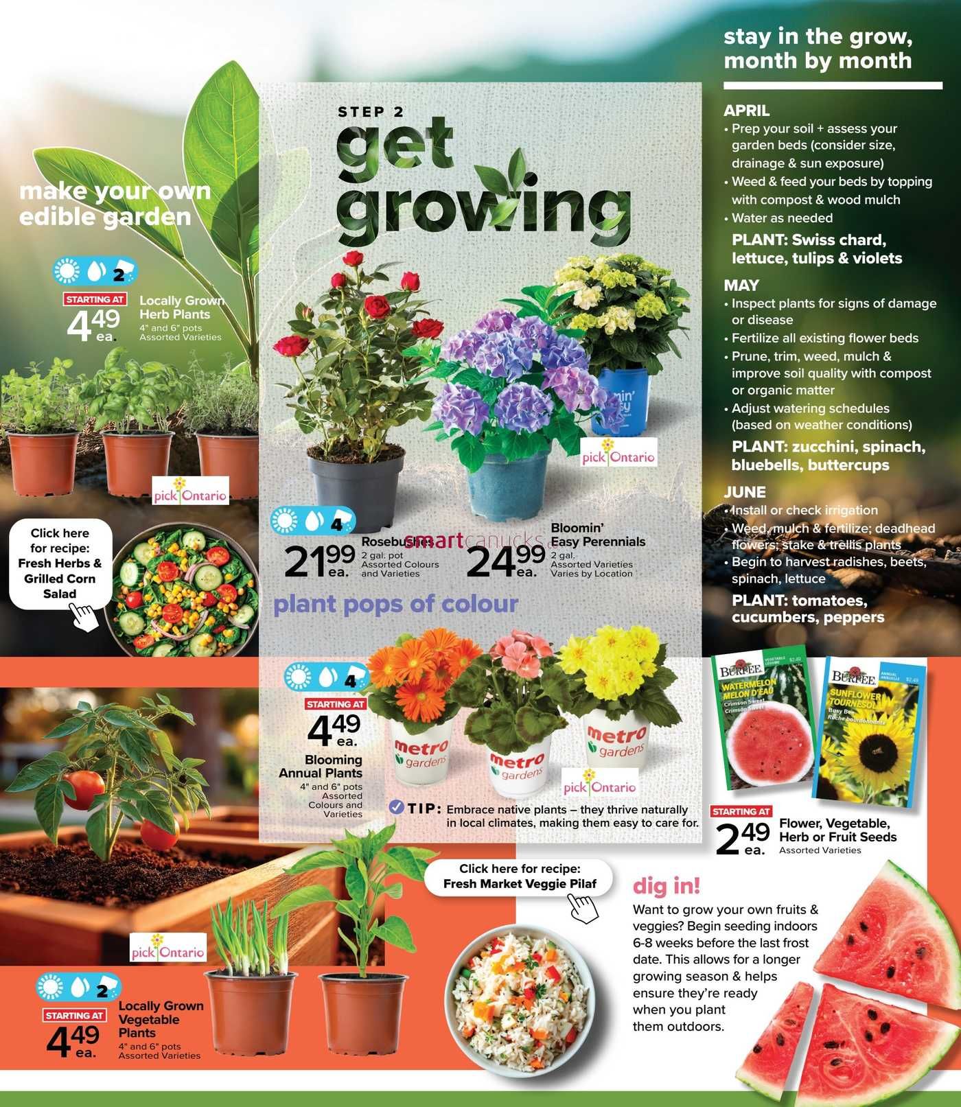 Metro (ON) Get Gardening Flyer April 23 to June 10