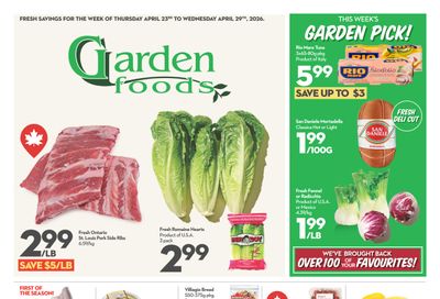Garden Foods Flyer April 23 to 29
