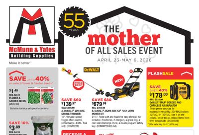 McMunn & Yates Building Supplies Flyer April 23 to May 6