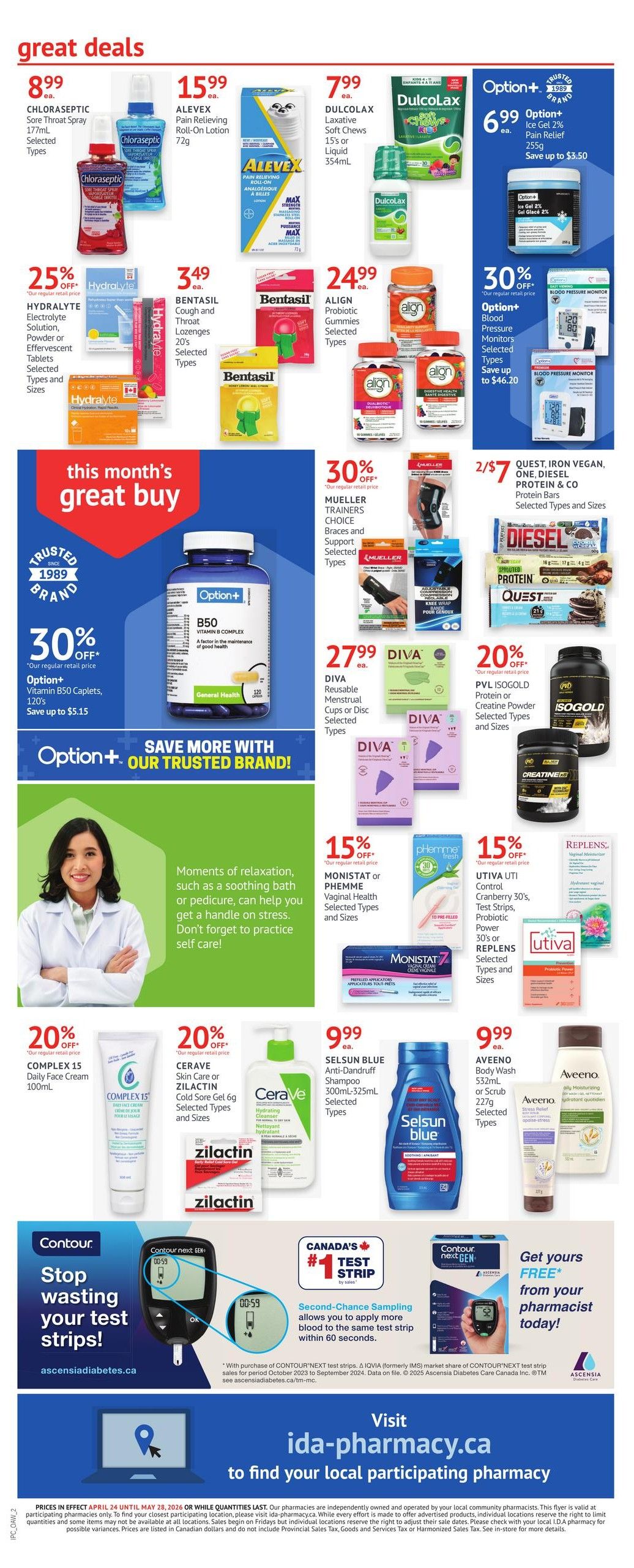 I.D.A. Pharmacy Monthly Flyer April 24 to May 28