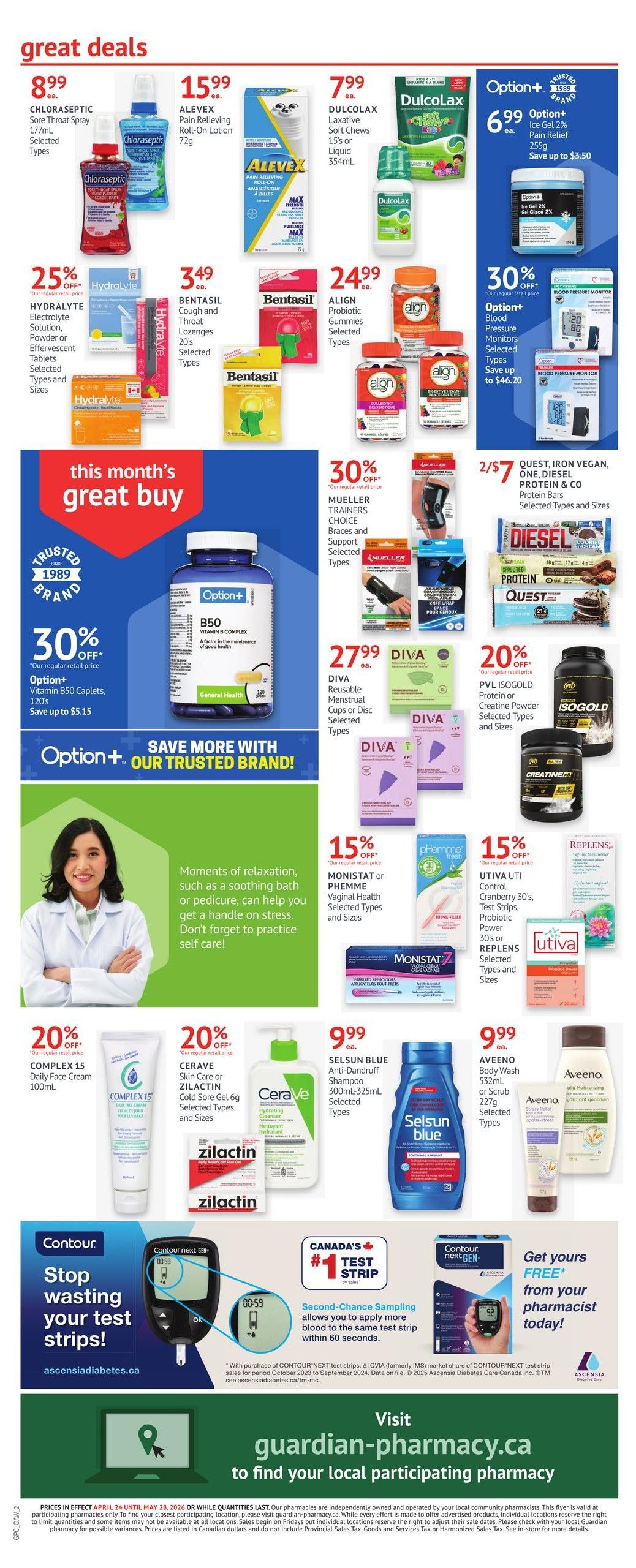 Guardian Pharmacy Monthly Flyer April 24 to May 28