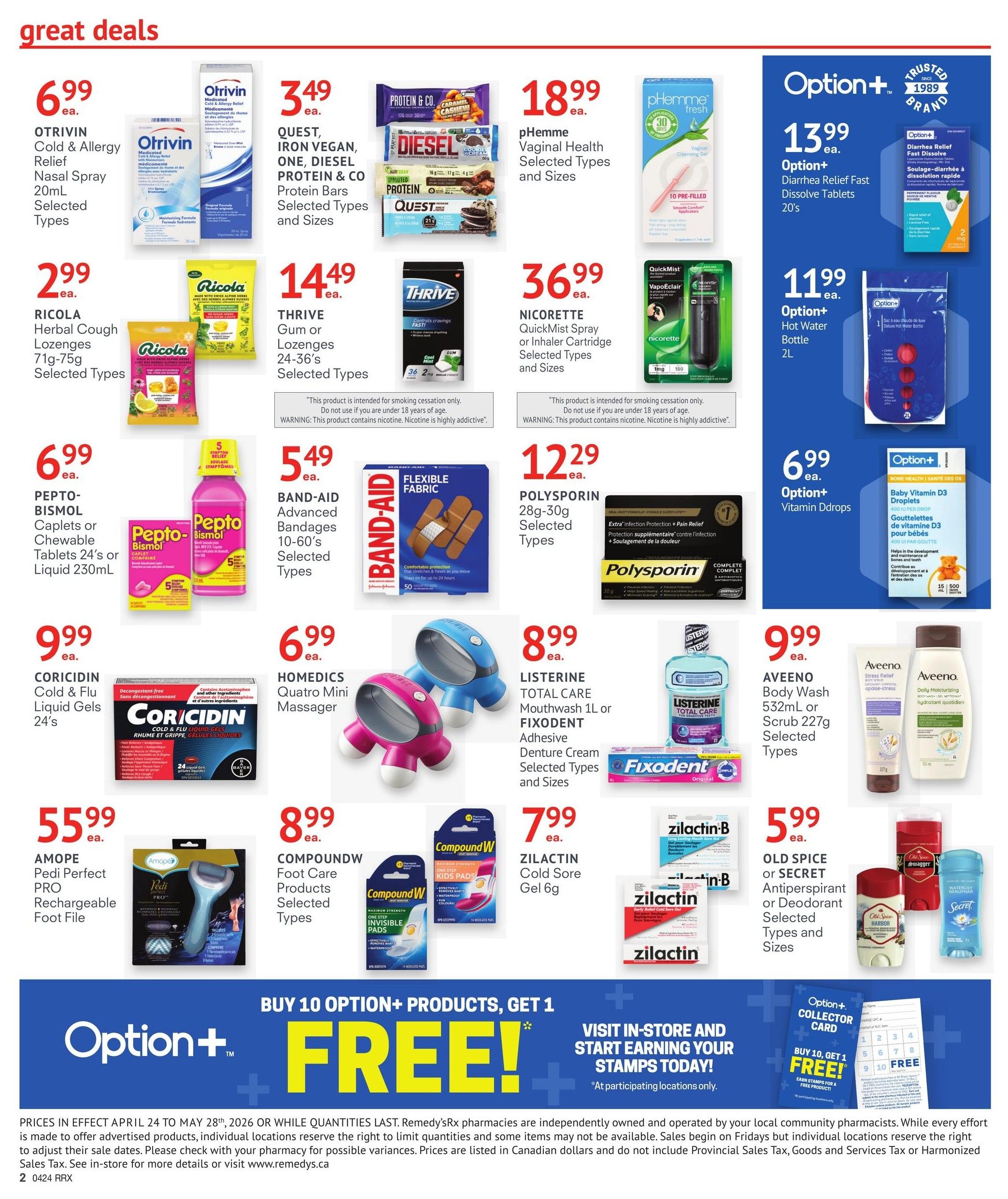 Remedy's RX Monthly Flyer April 24 to May 28