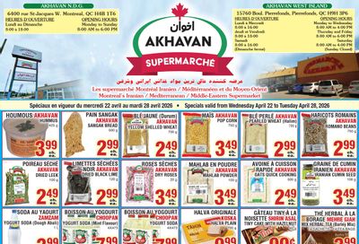 Akhavan Supermarche Flyer April 22 to 28