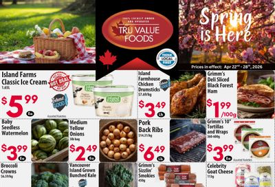 Tru Value Foods Flyer April 22 to 28