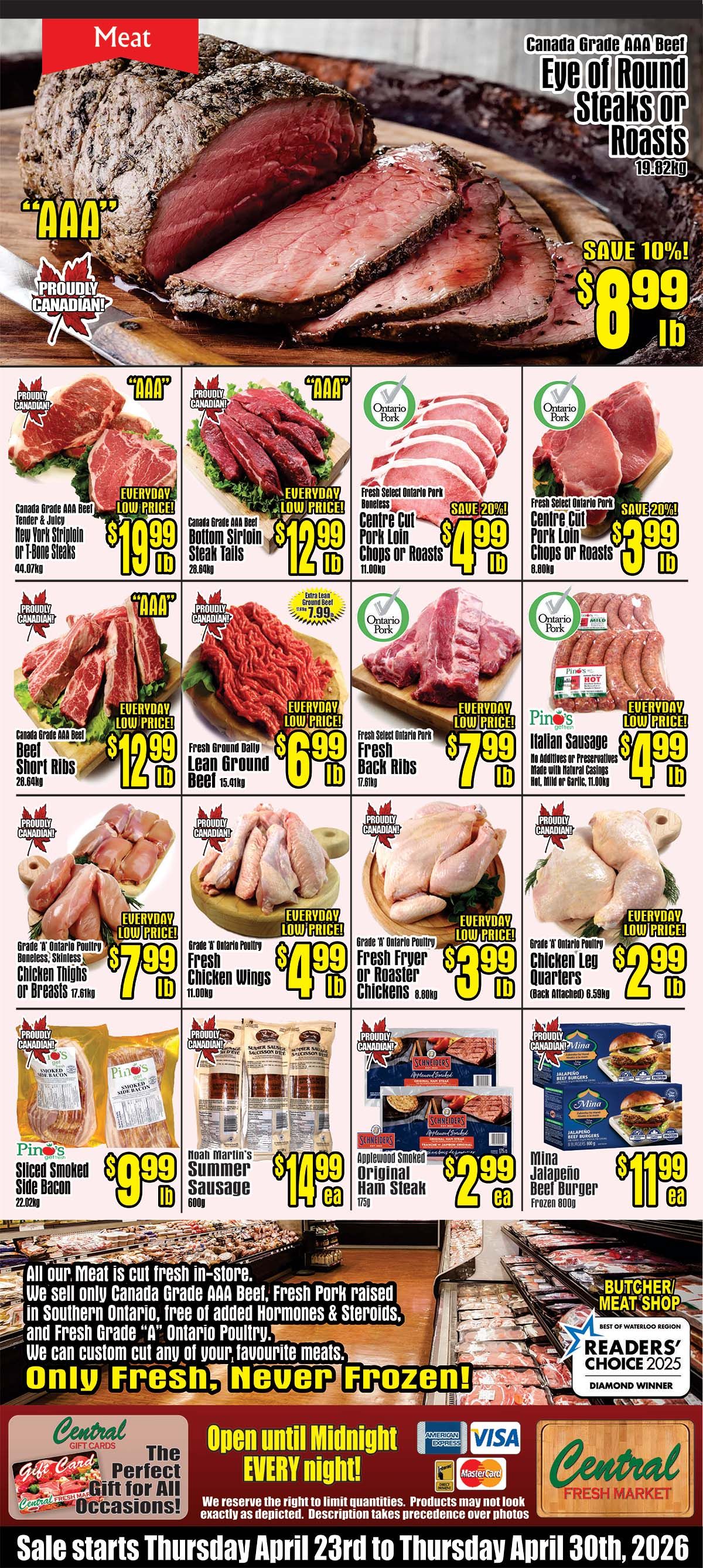 Central Fresh Market Flyer April 23 to 30