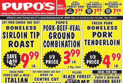 Pupo's Food Market Flyer April 23 to 29