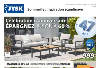 JYSK (QC) Flyer April 23 to May 6