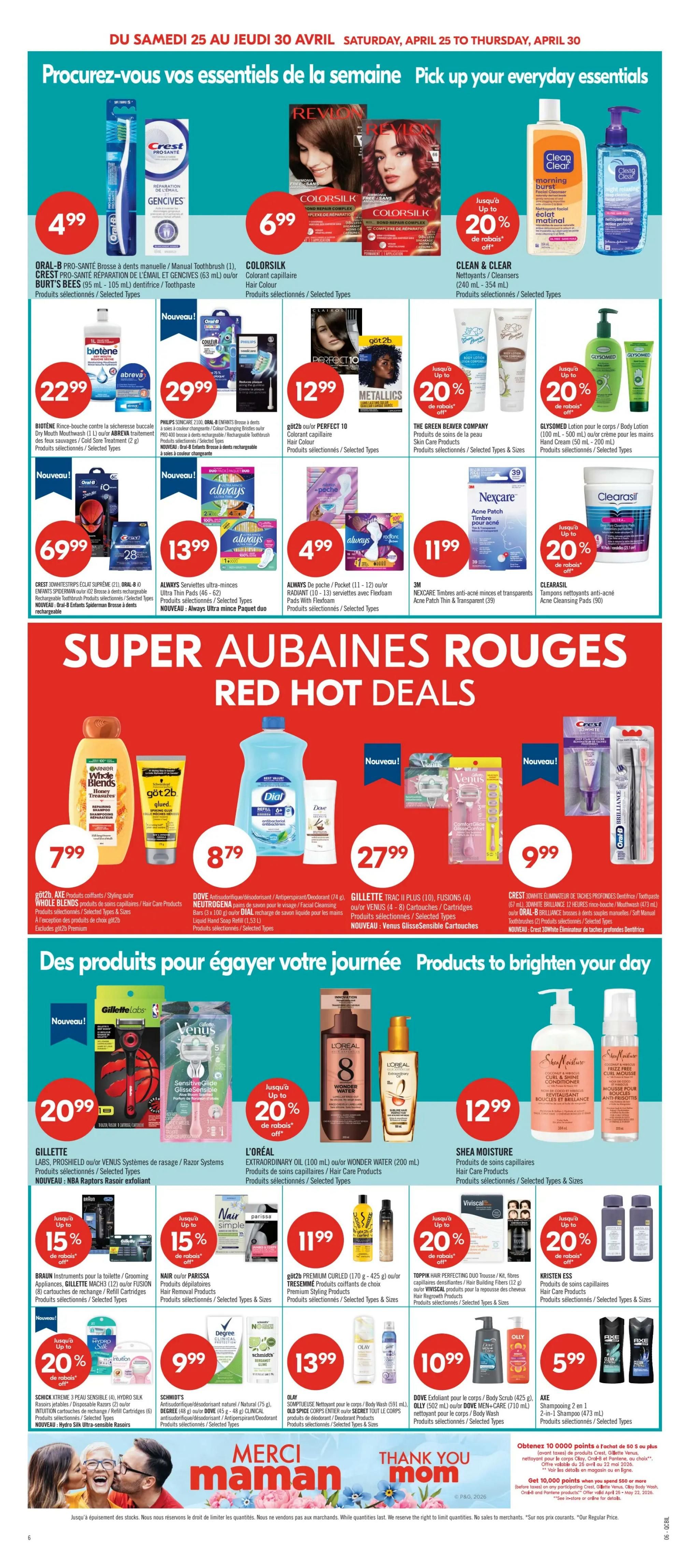 Pharmaprix Flyer April 25 to 30