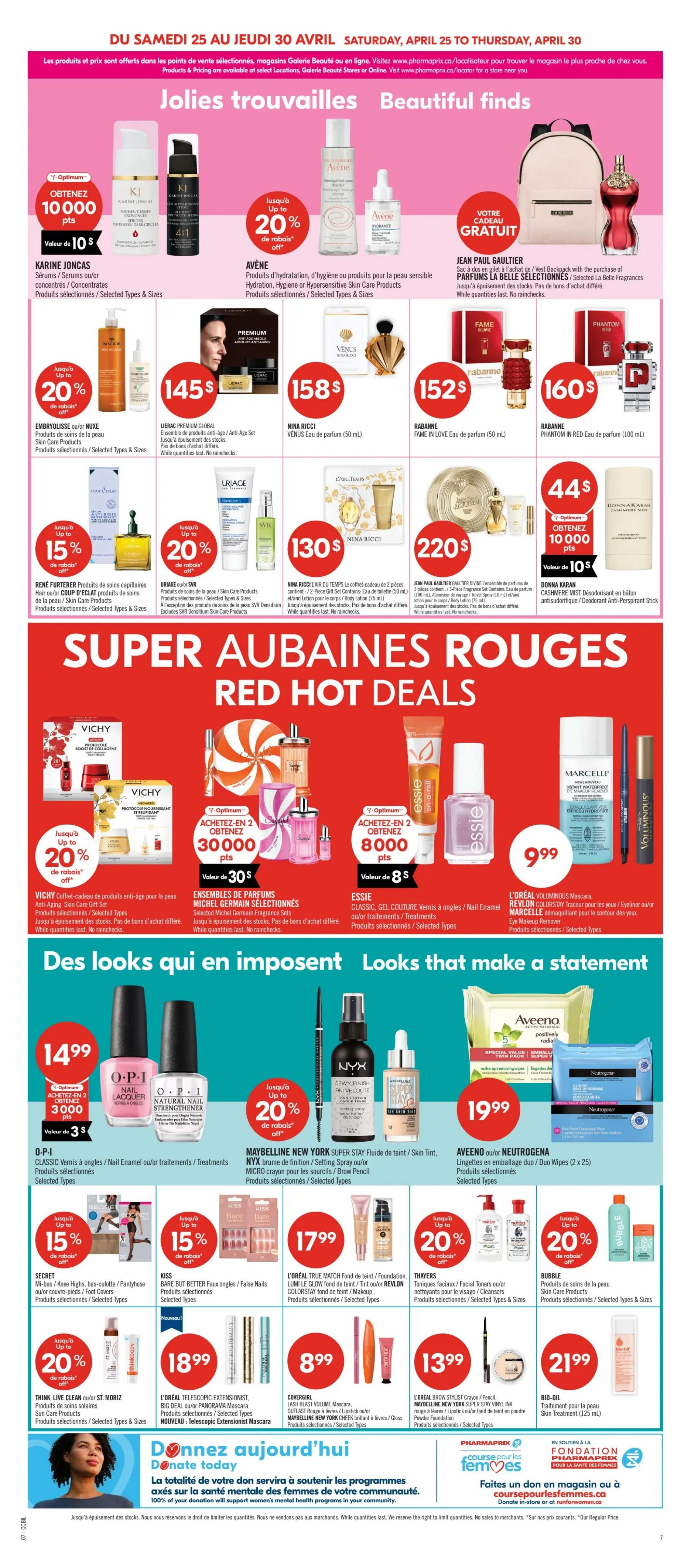 Pharmaprix Flyer April 25 to 30