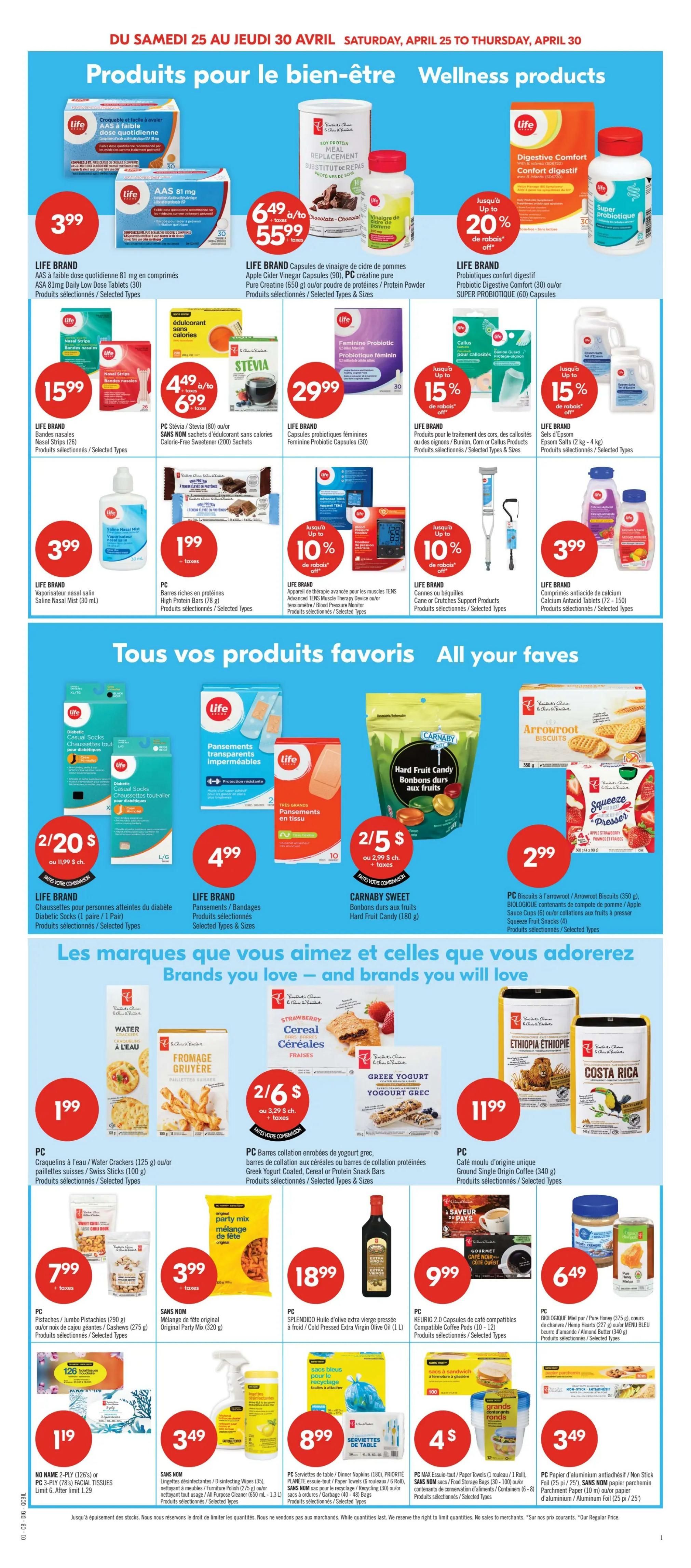 Pharmaprix Flyer April 25 to 30
