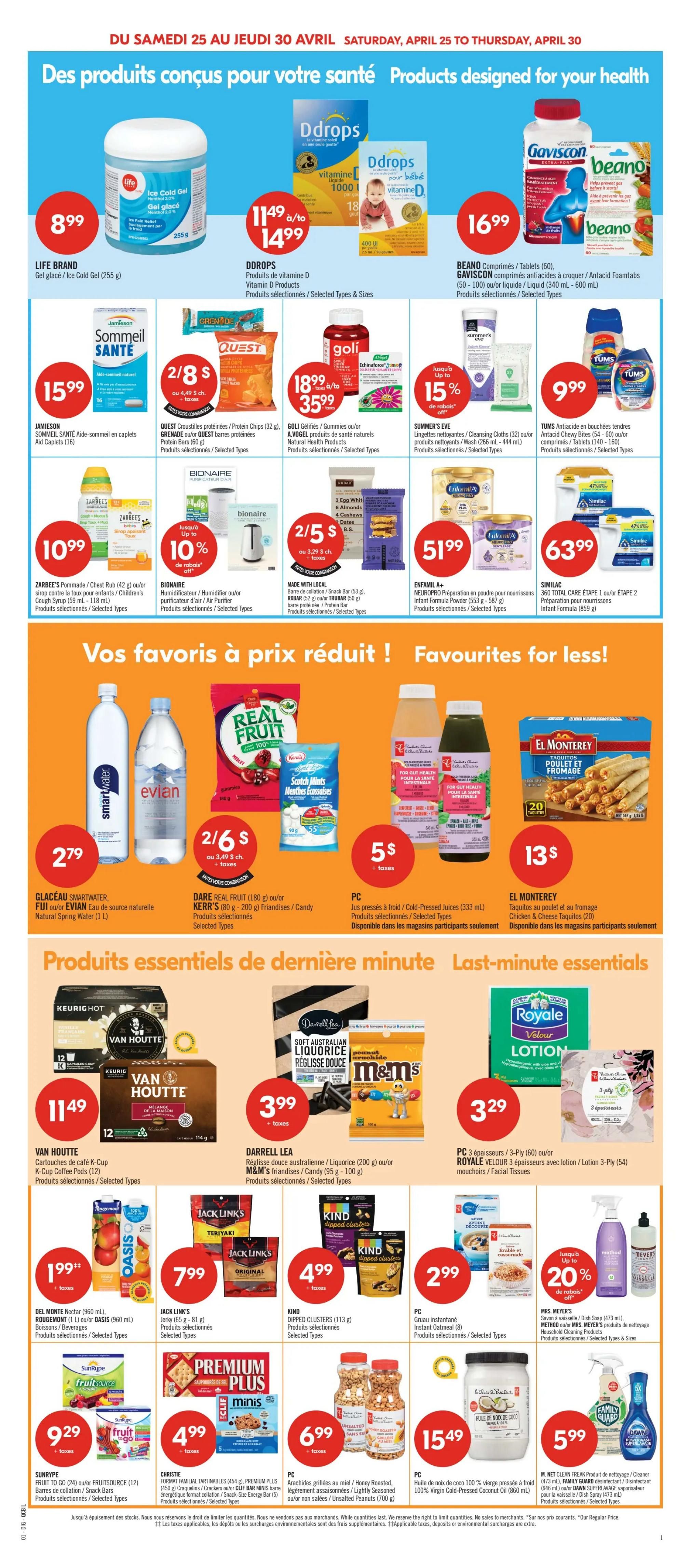 Pharmaprix Flyer April 25 to 30