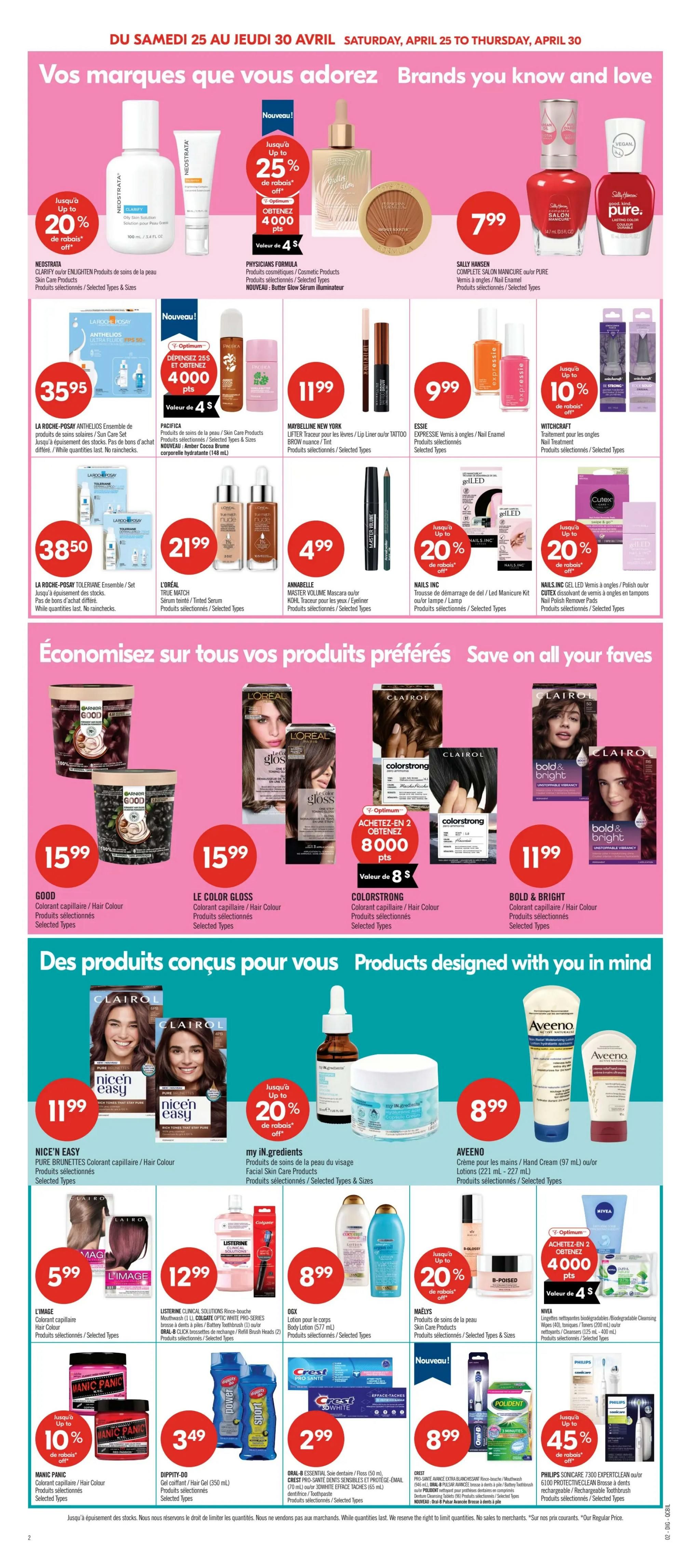 Pharmaprix Flyer April 25 to 30