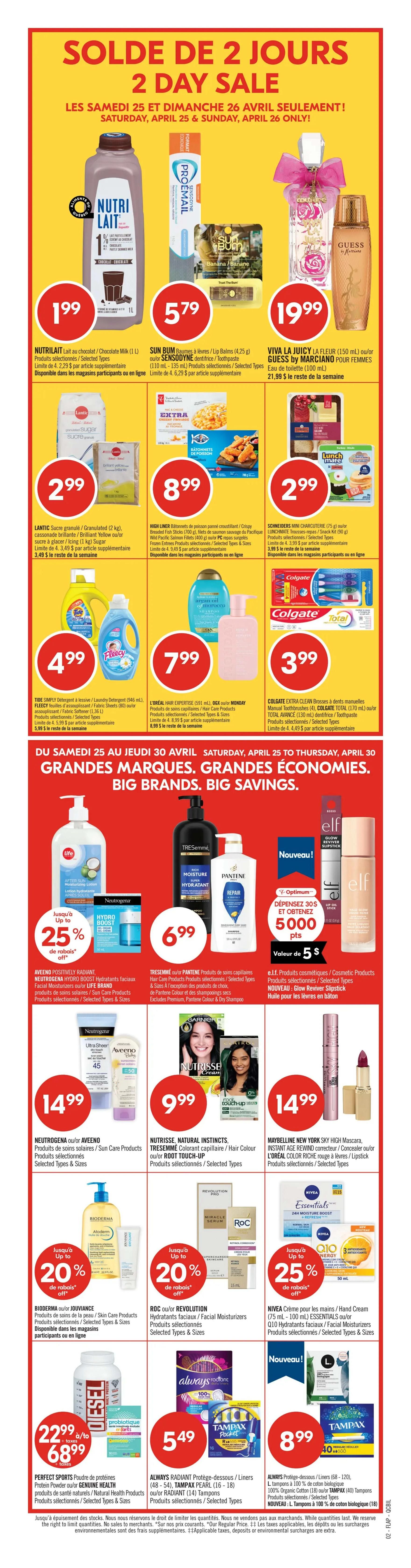 Pharmaprix Flyer April 25 to 30