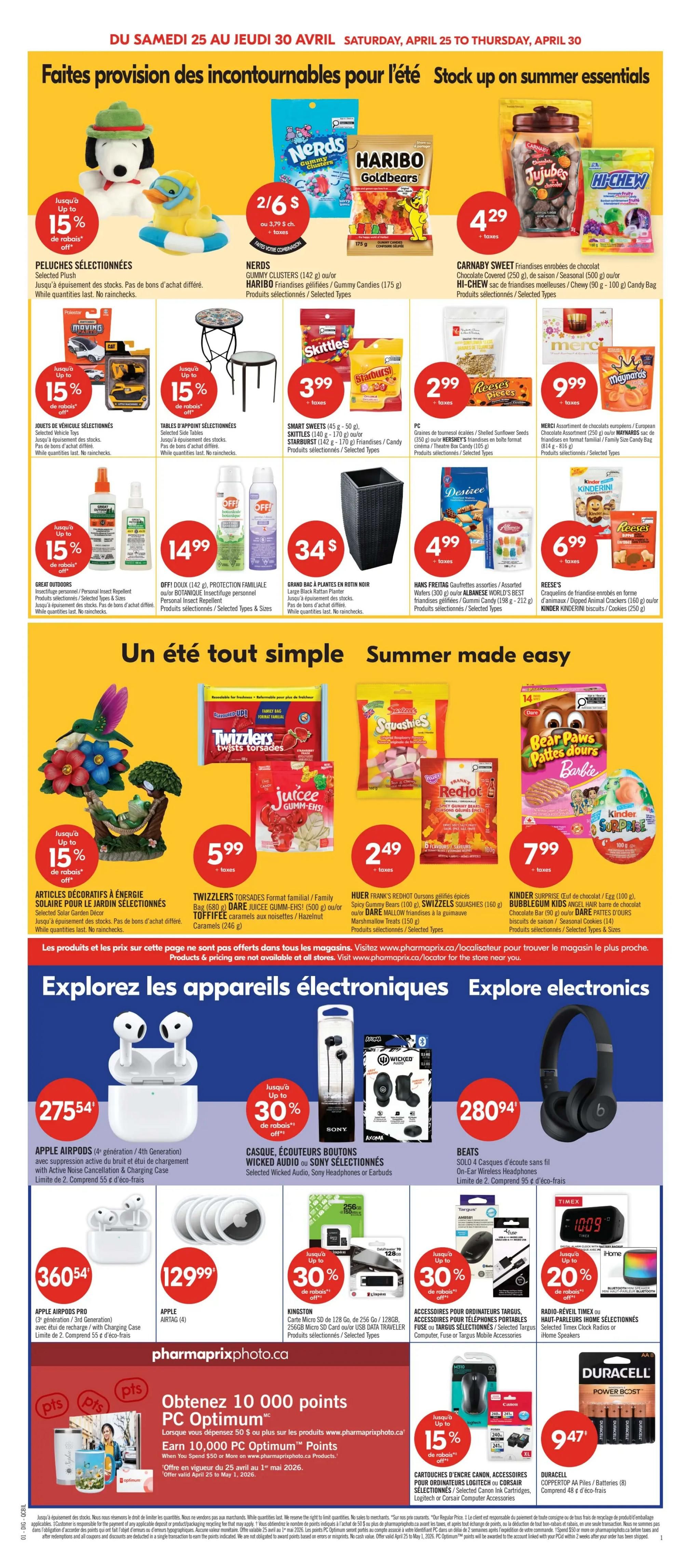Pharmaprix Flyer April 25 to 30