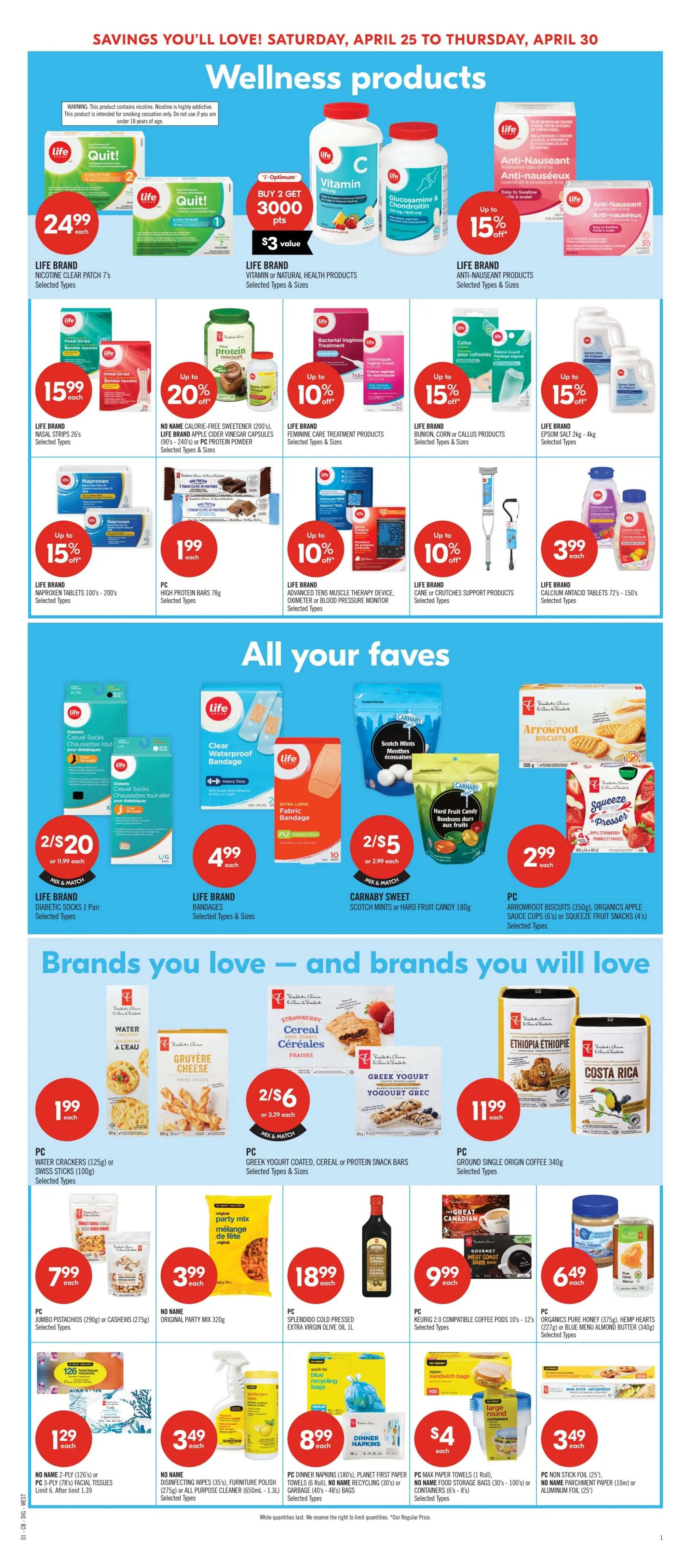 Shoppers Drug Mart (West) Flyer April 25 to 30