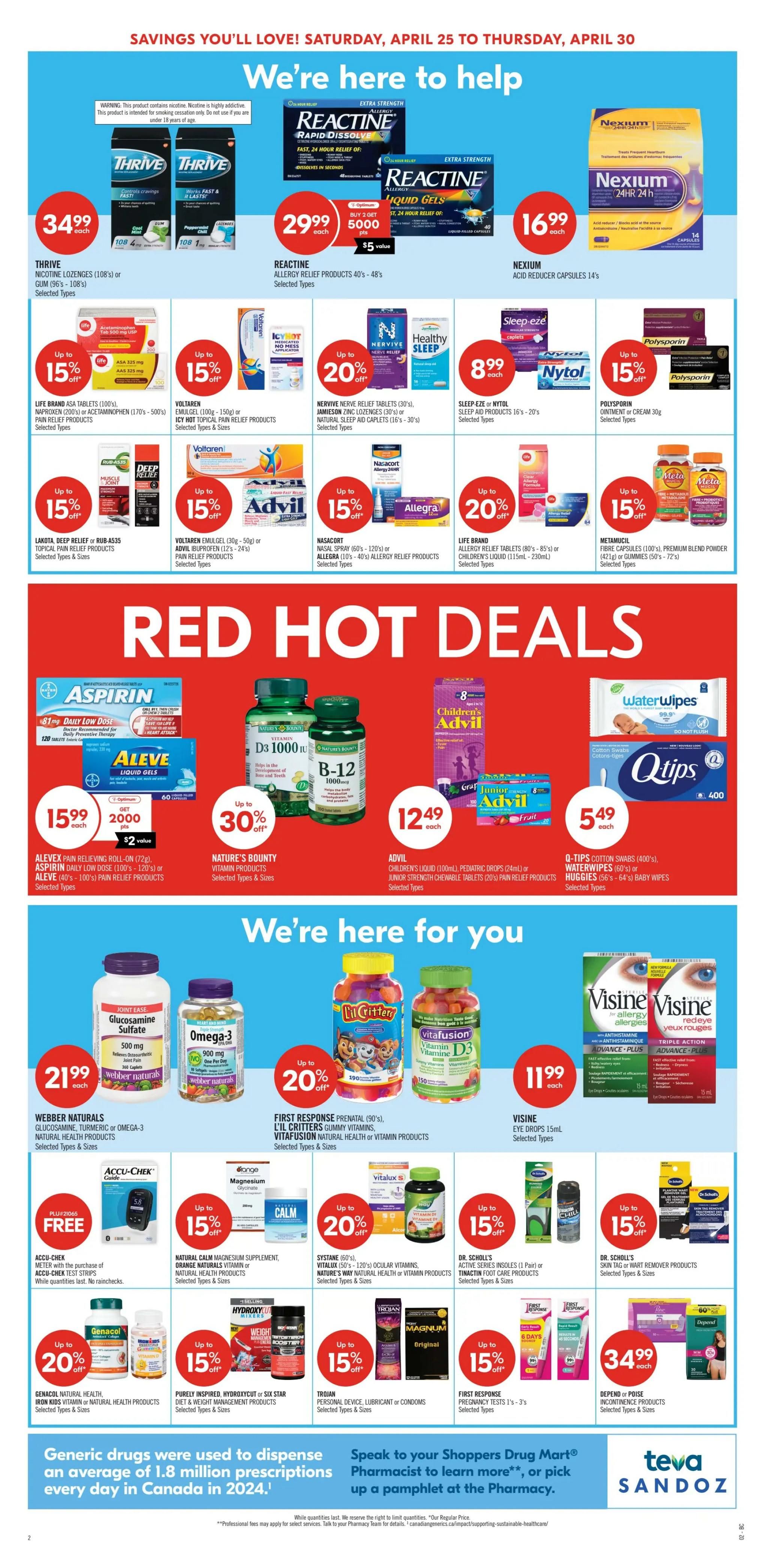 Shoppers Drug Mart (West) Flyer April 25 to 30