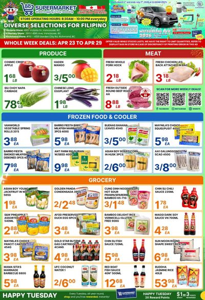 88 Supermarket Flyer April 23 to 29