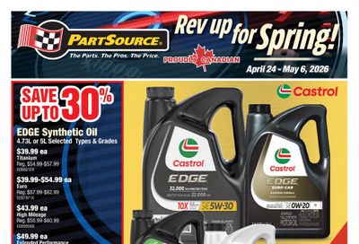 PartSource Flyer April 24 to May 6