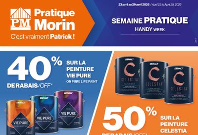 Patrick Morin Flyer April 23 to 29