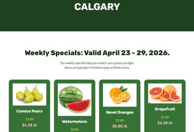 H&W Produce Flyer April 23 to 29