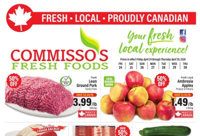 Commisso's Fresh Foods Flyer April 24 to 30