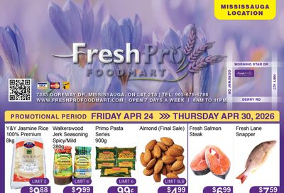 FreshPro Foodmart (Mississauga) Flyer April 24 to 30