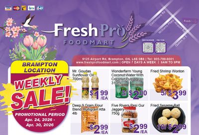 FreshPro Foodmart (Brampton) Flyer April 24 to 30
