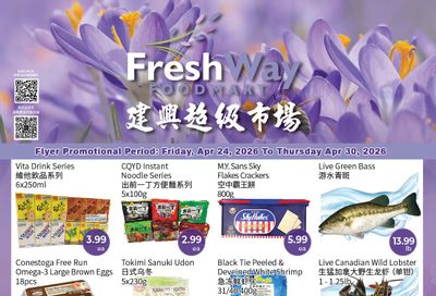 FreshWay Foodmart Flyer April 24 to 30